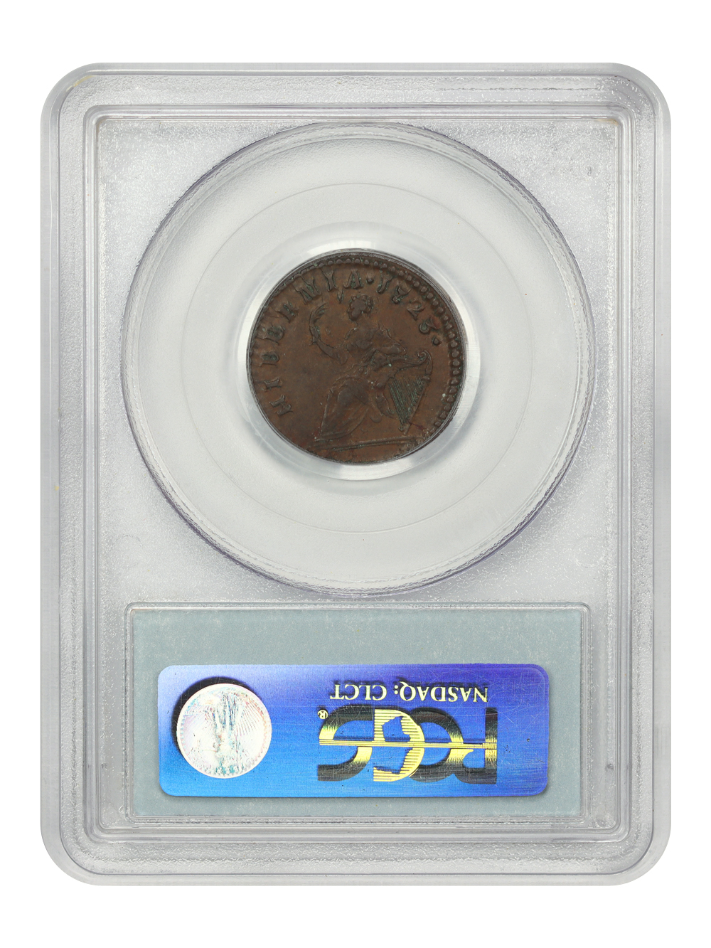 thumbnail for: 1723 Wood's Hibernia, DEI.GRATIA Far PCGS AU55 BN