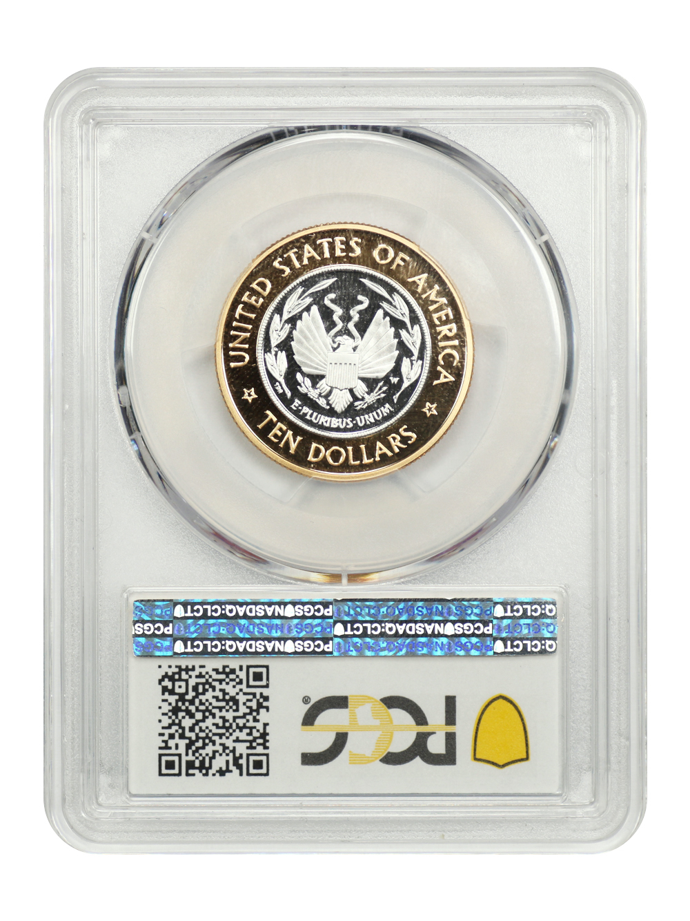 image for: 2000-W Library of Congress, Bimetallic $10  PCGS PR70 DCAM