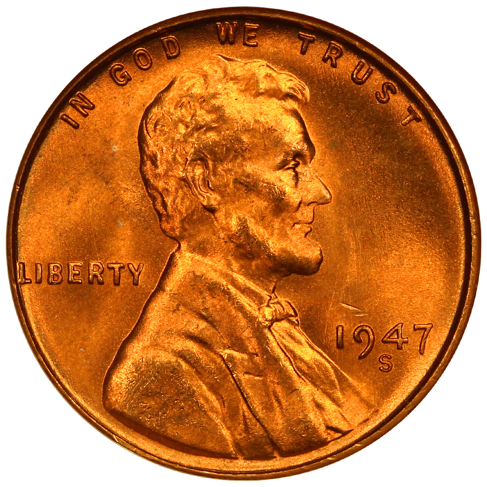 image for: 1947-S 1c NGC MS67 RD