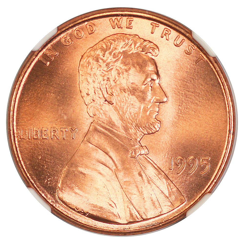 image for: 1995 Doubled Die Obverse 1c NGC MS69 RD