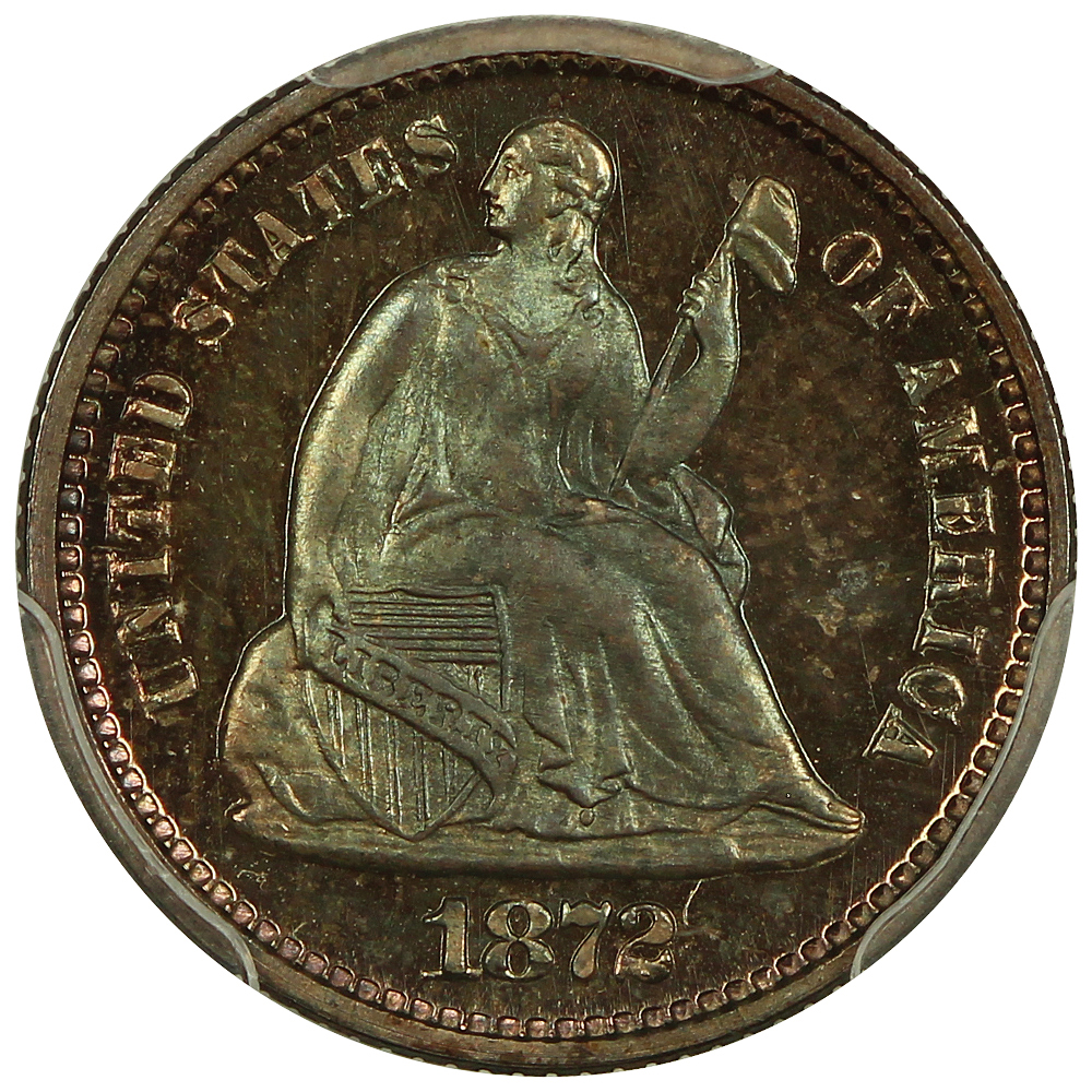 image for: 1872 H10c PCGS PR67