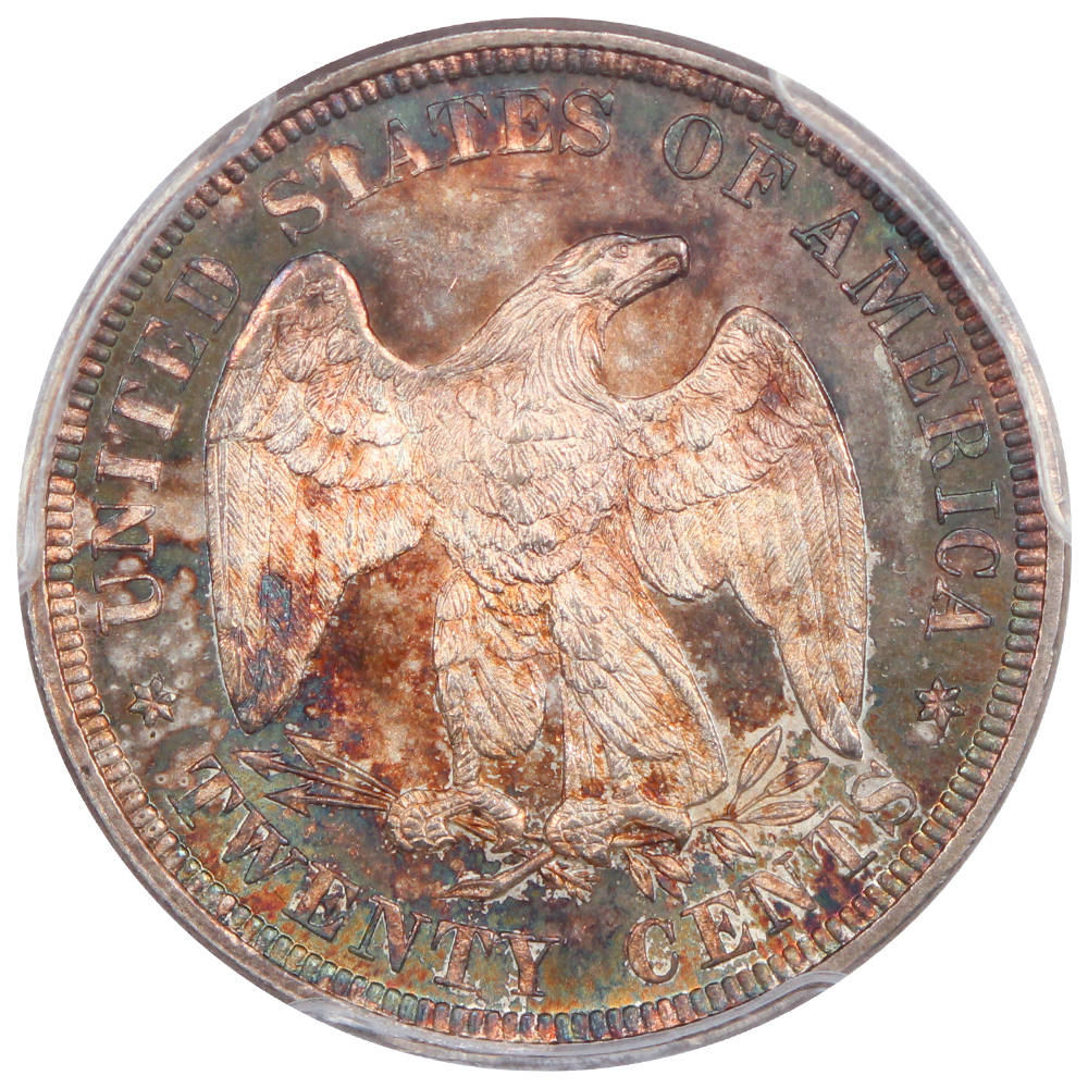 image for: 1876 20c PCGS MS65