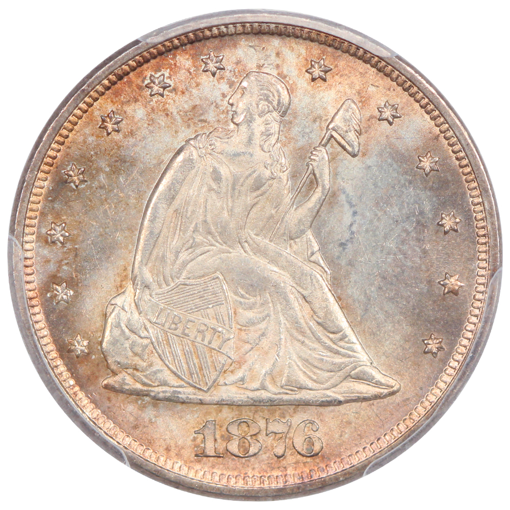image for: 1876 20c PCGS MS65