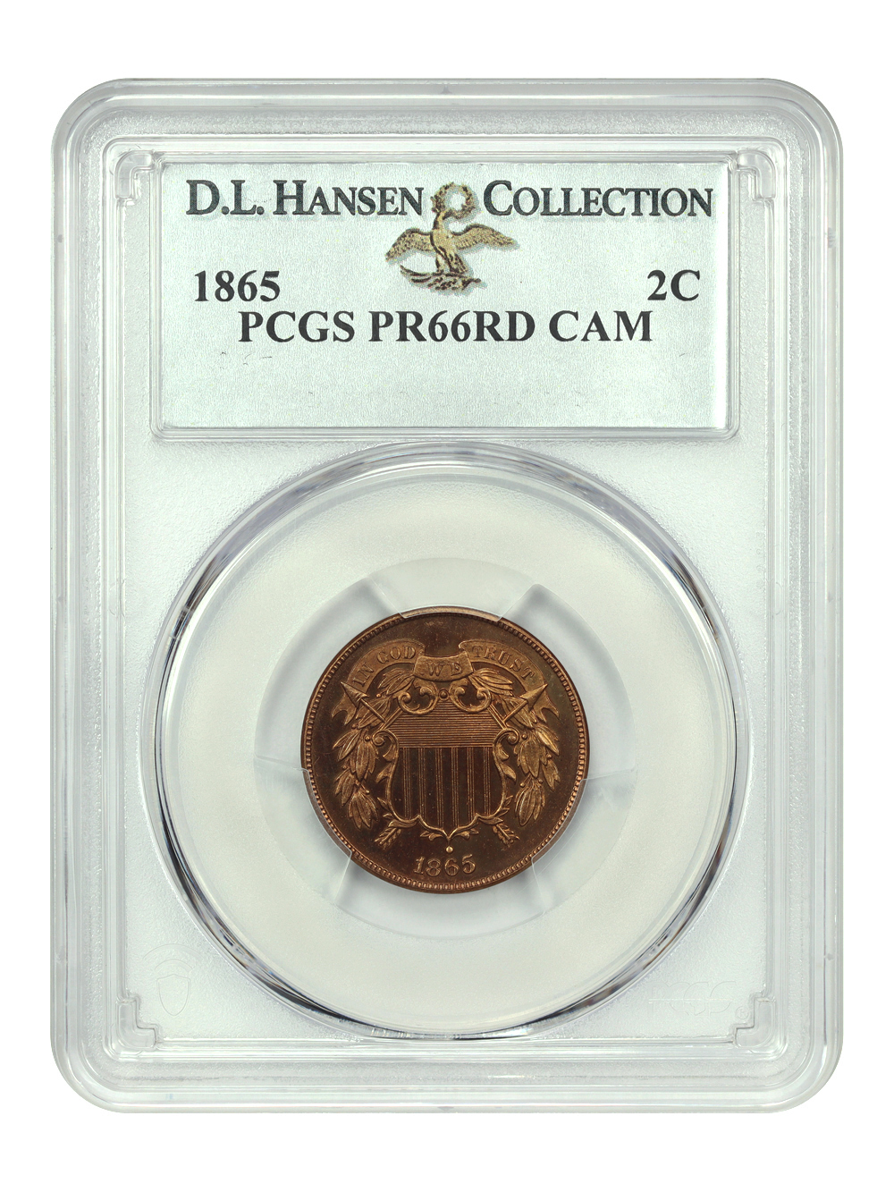 image for: 1865 2c PCGS PR66 RD CAM