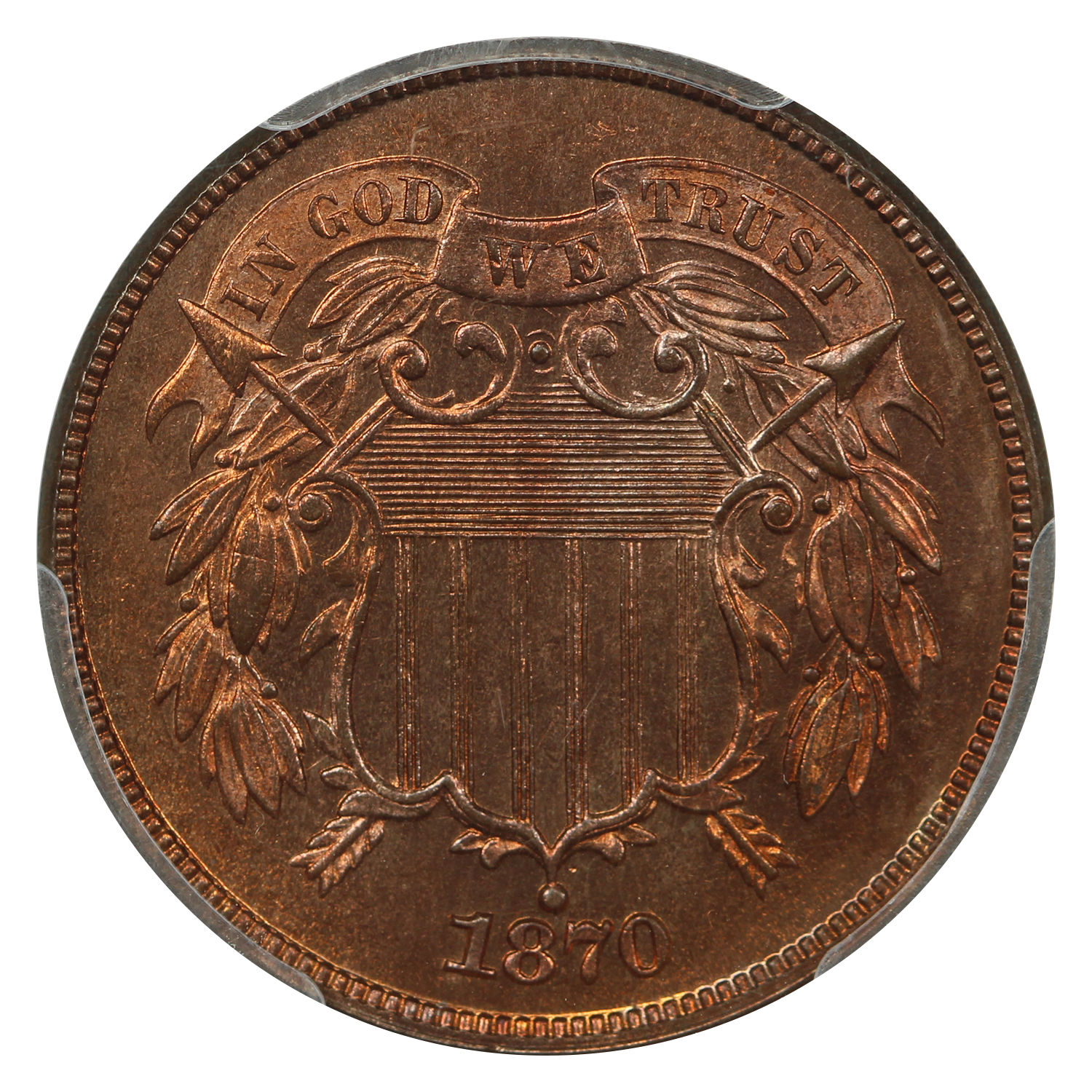 thumbnail for: 1870 2c PCGS PR66 RD