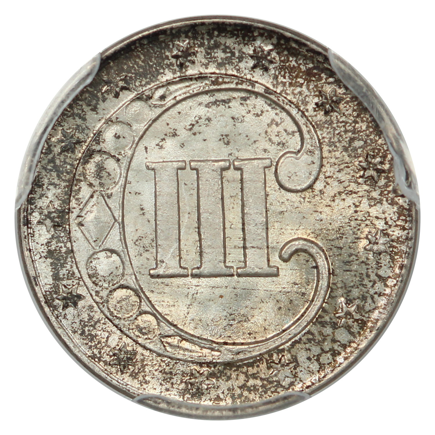 image for: 1852 3cS PCGS MS67