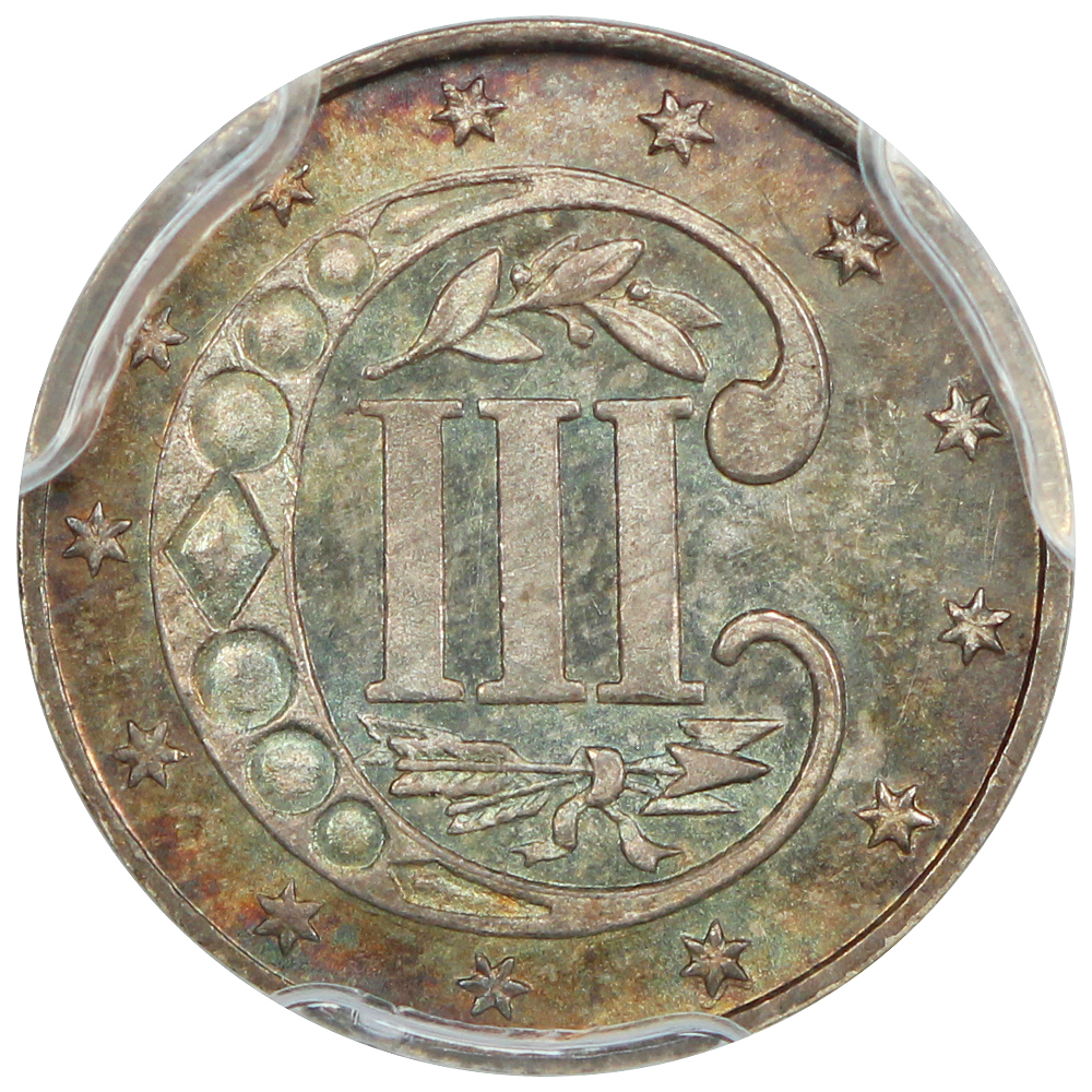 image for: 1867 3cS PCGS MS65