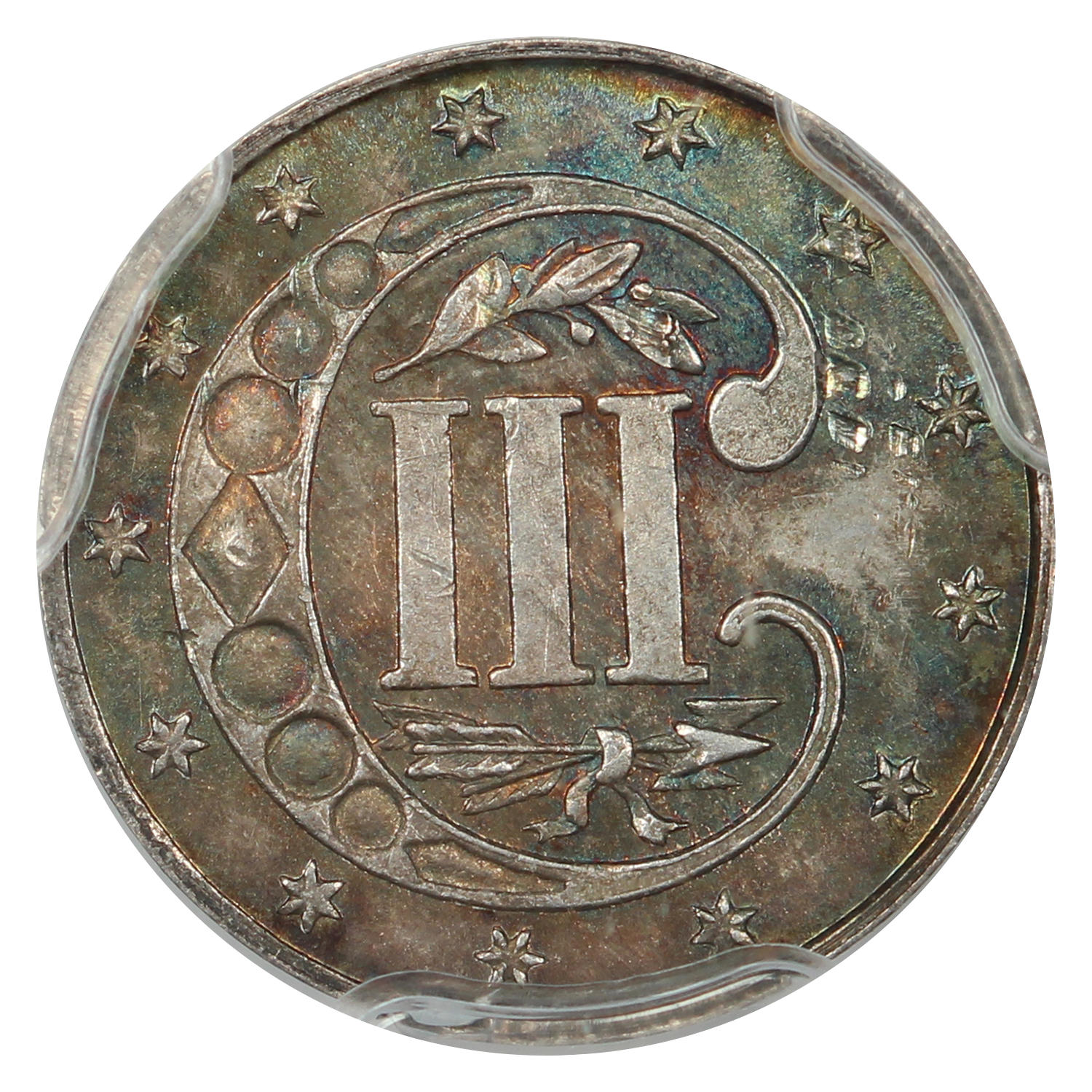 image for: 1869/9 3cS PCGS MS64
