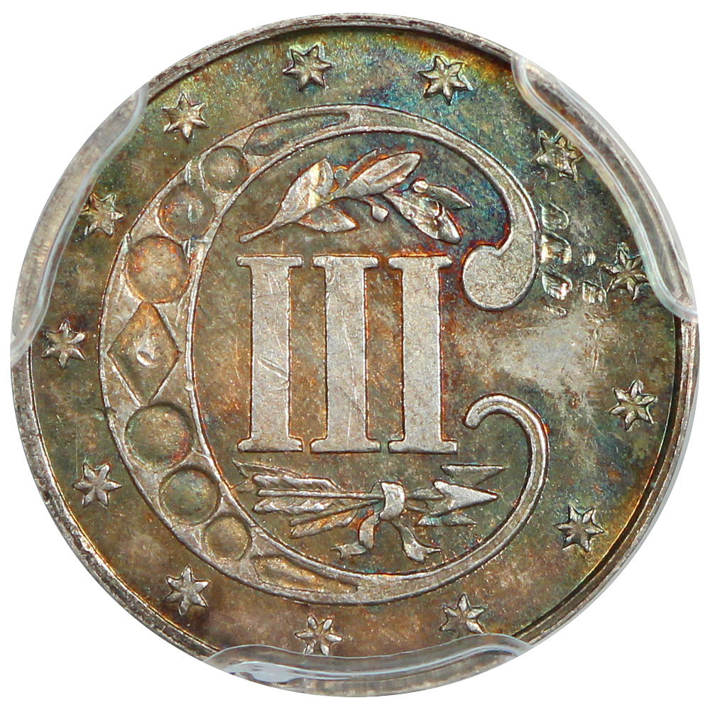 image for: 1869/9 3cS PCGS MS64