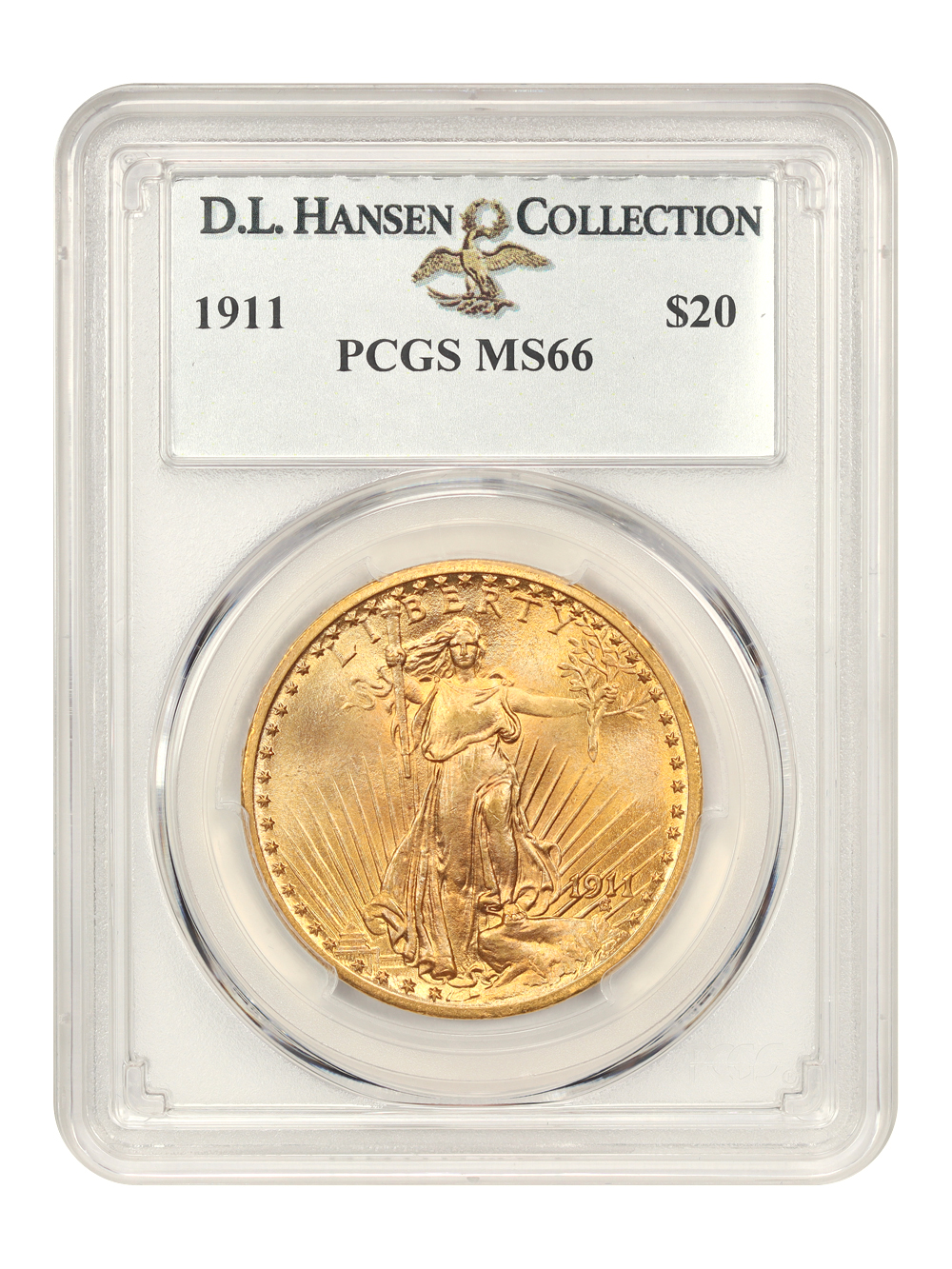 image for: 1911 $20 PCGS MS66