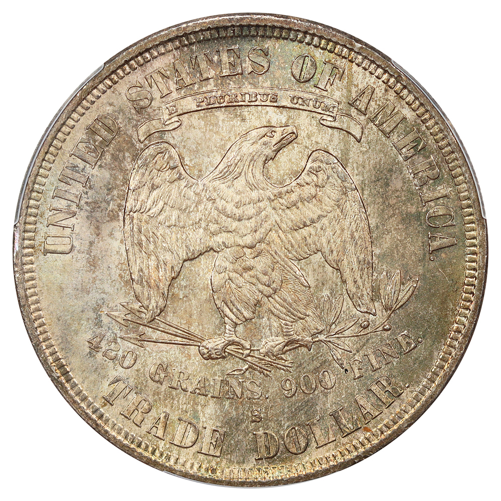 image for: 1877-S Trade$ PCGS MS65