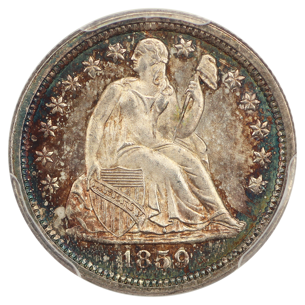 image for: 1859 10c PCGS MS67