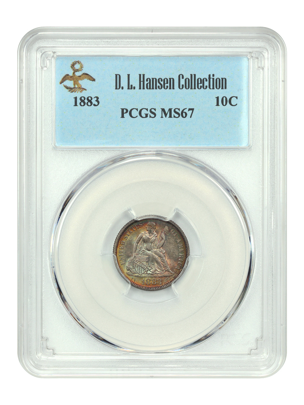 image for: 1883 10c PCGS MS67