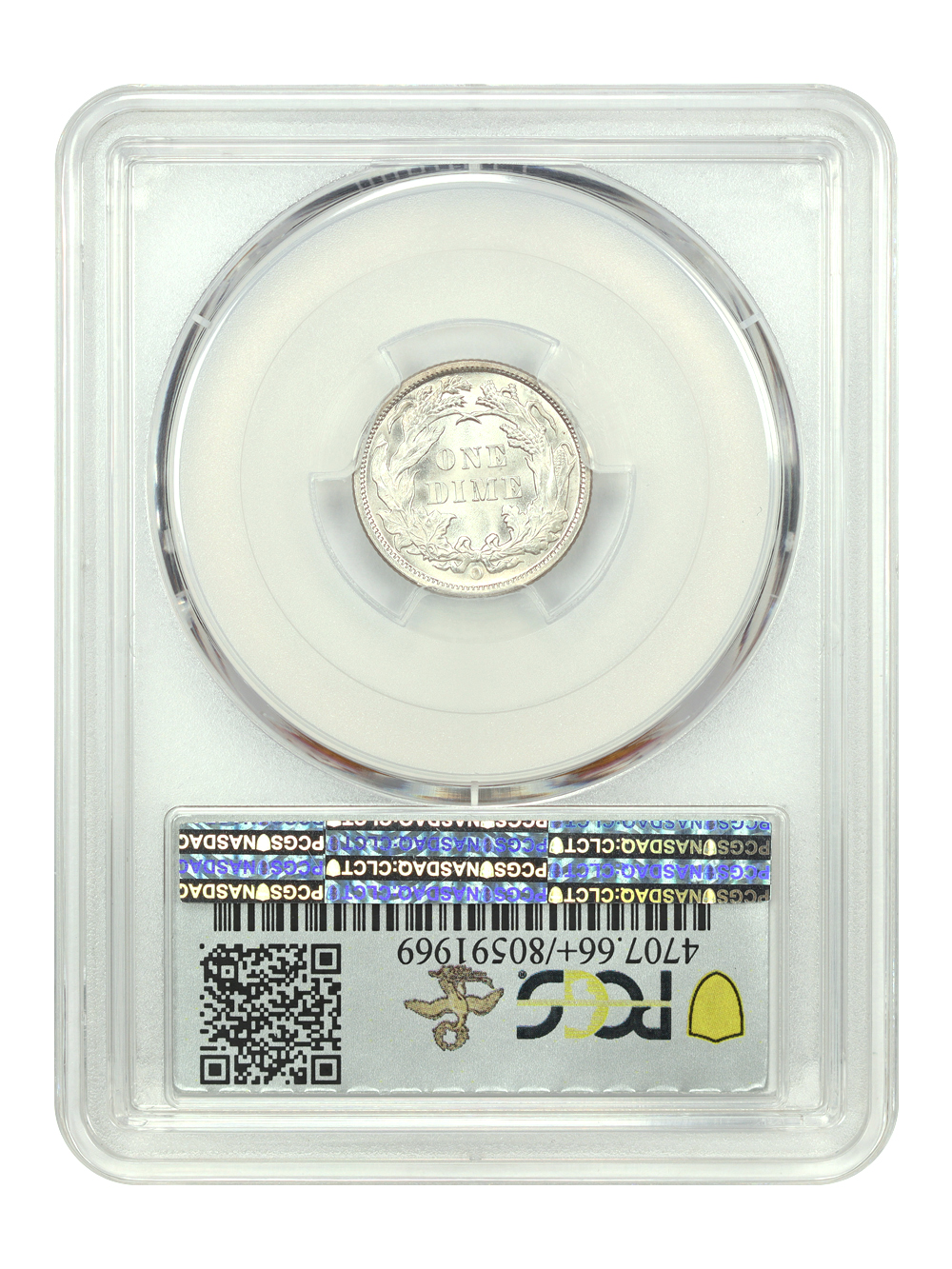 image for: 1891-O 10c PCGS MS66
