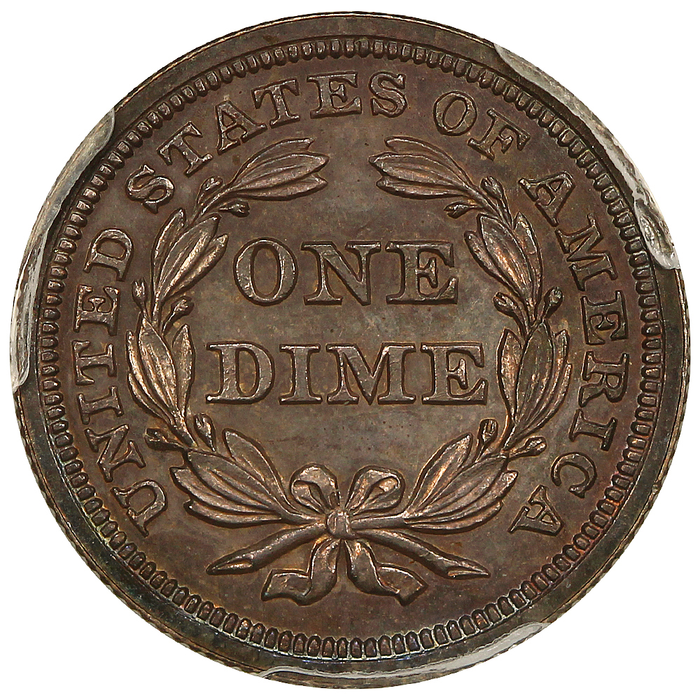 image for: 1854 Arrows 10c PCGS PR64