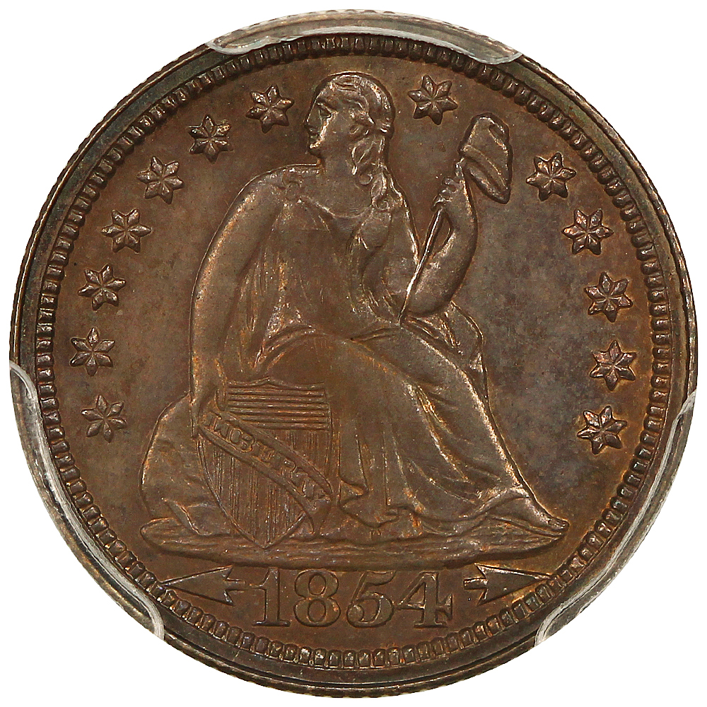 image for: 1854 Arrows 10c PCGS PR64