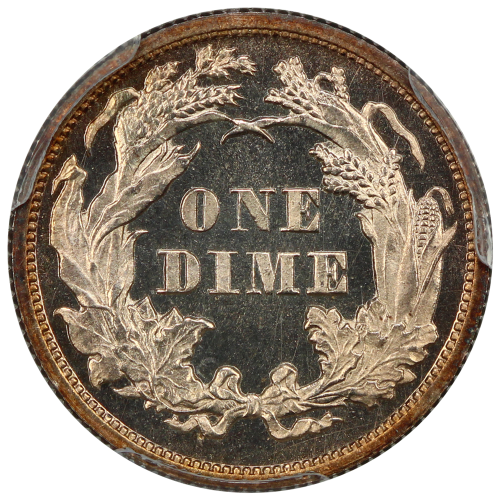 image for: 1872 10c PCGS PR67 CAM