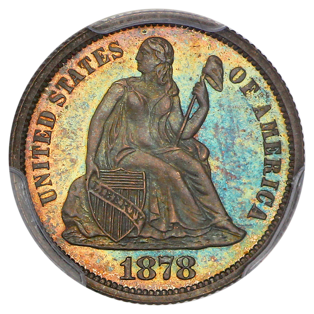 image for: 1878 10c PCGS PR66
