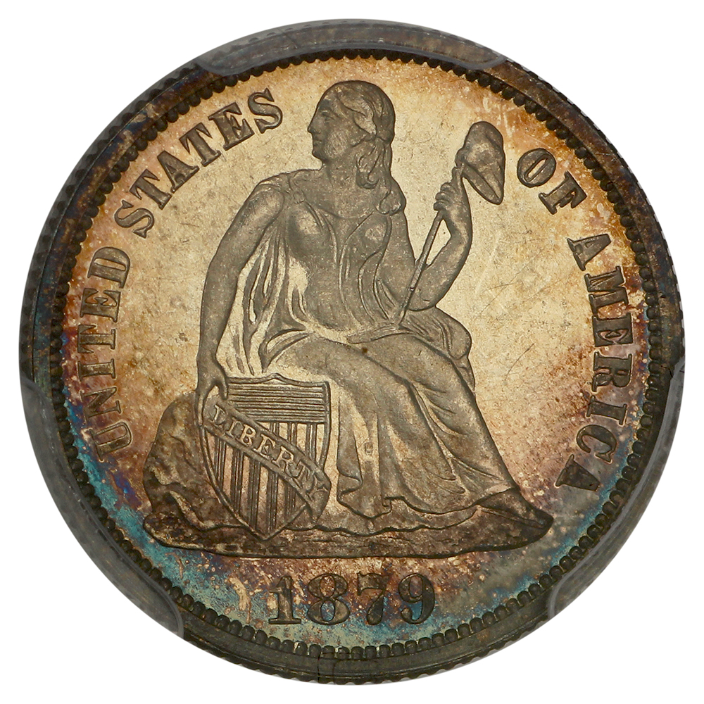 image for: 1879 10c PCGS PR67 CAM