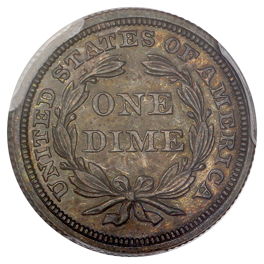 image for: 1846 10c PCGS PR63