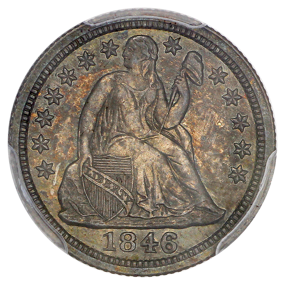 image for: 1846 10c PCGS PR63