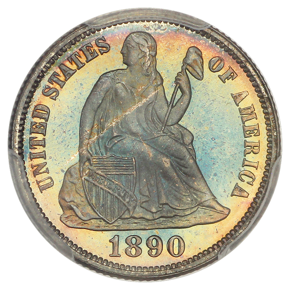 image for: 1890 10c PCGS PR67