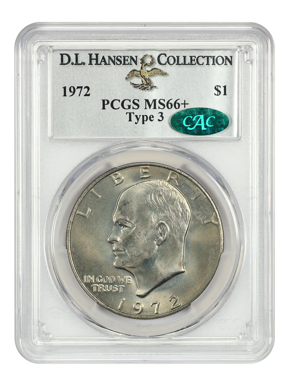 image for: 1972 Type 3 $1 PCGS MS66
