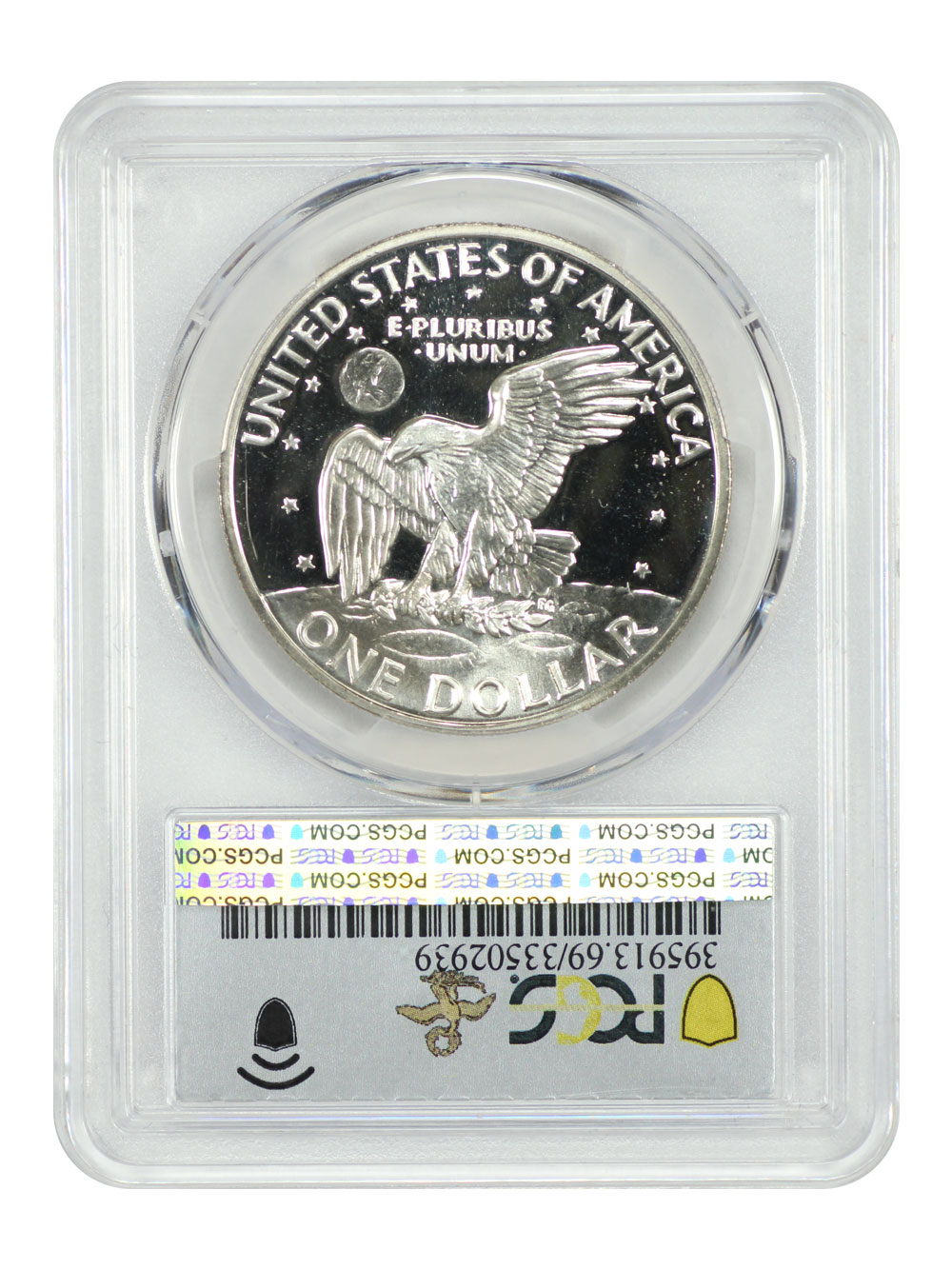 thumbnail for: 1971-S Silver, Doubled Die Obverse, FS-103 $1  PCGS PR69 DCAM