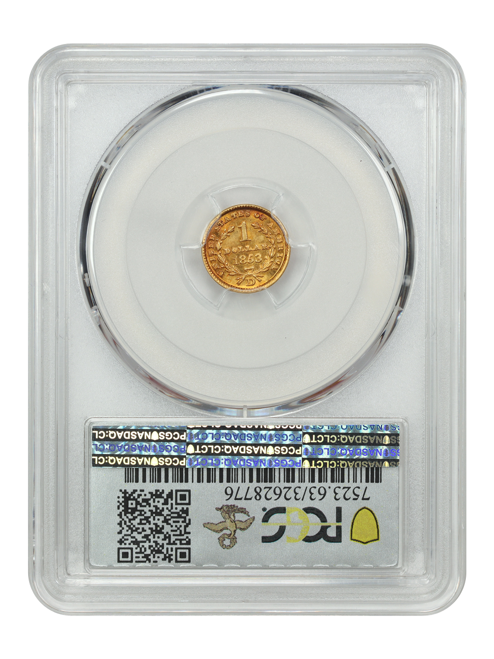 thumbnail for: 1853-D G$1 PCGS MS63