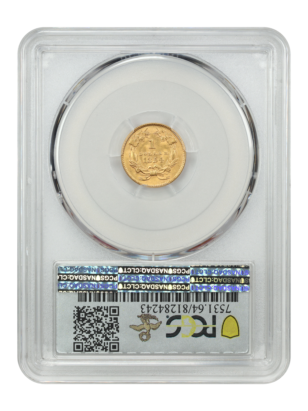 thumbnail for: 1854 Type 2 G$1 PCGS MS64