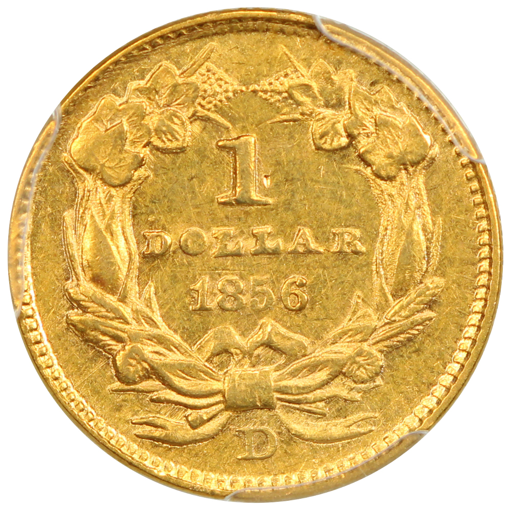 image for: 1856-D G$1 PCGS AU53