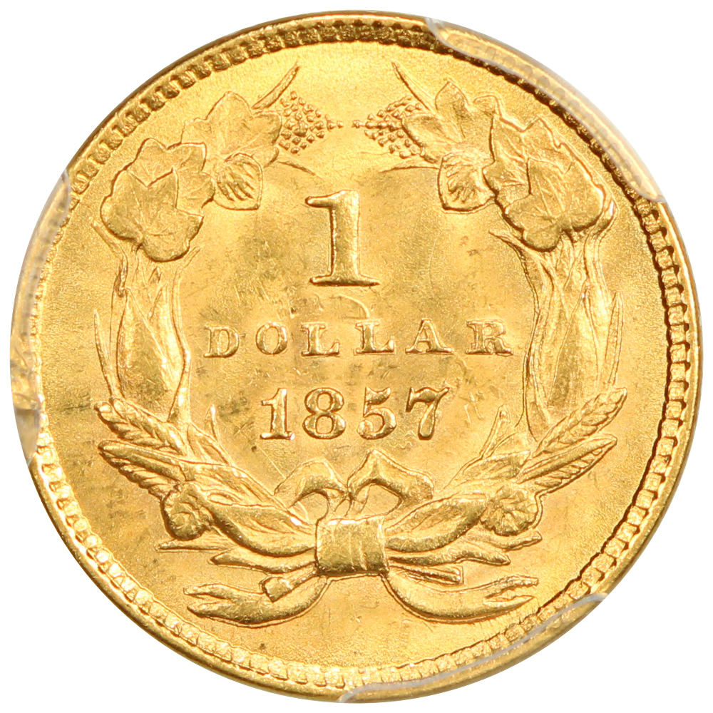image for: 1857 G$1 PCGS MS66