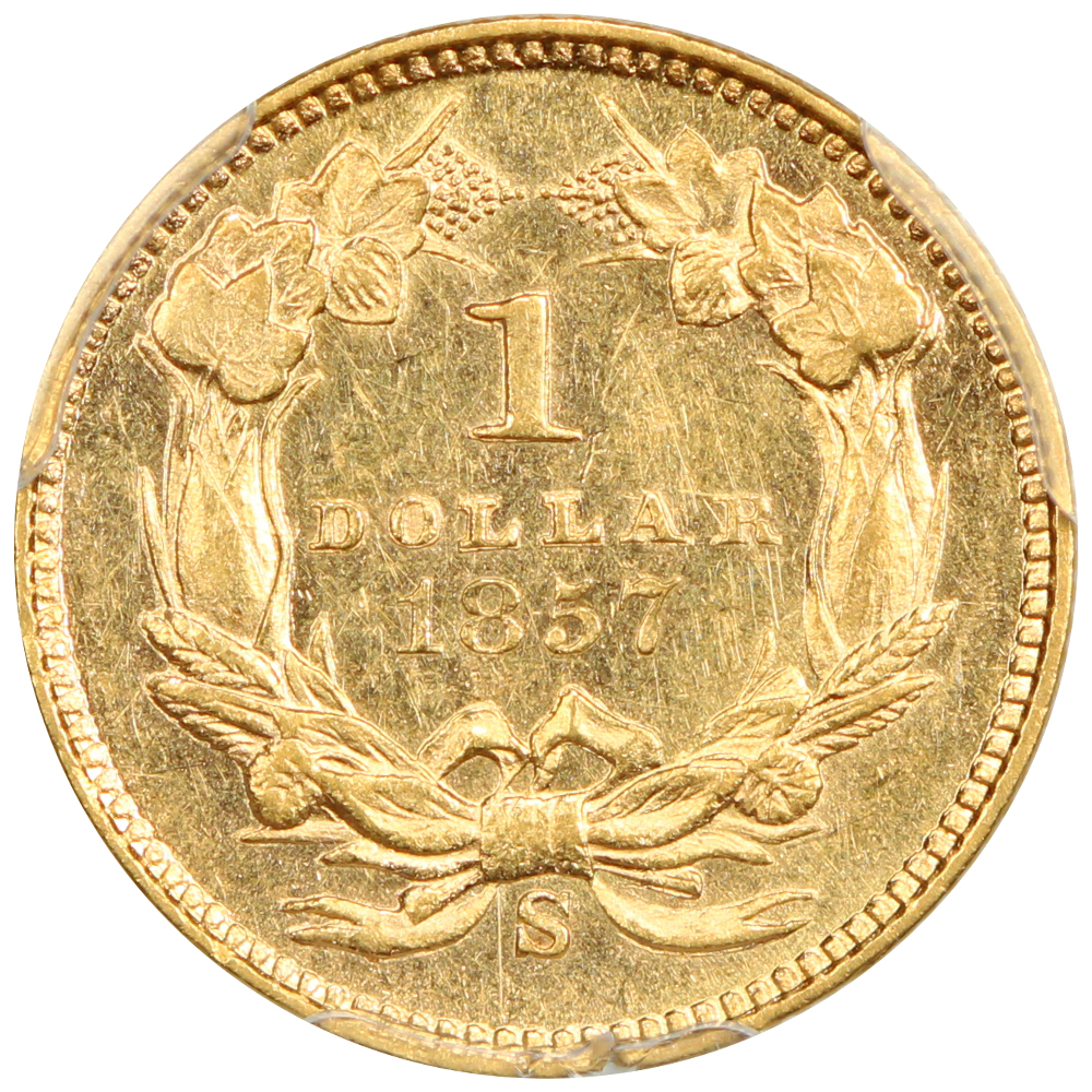 image for: 1857-S G$1 PCGS MS61