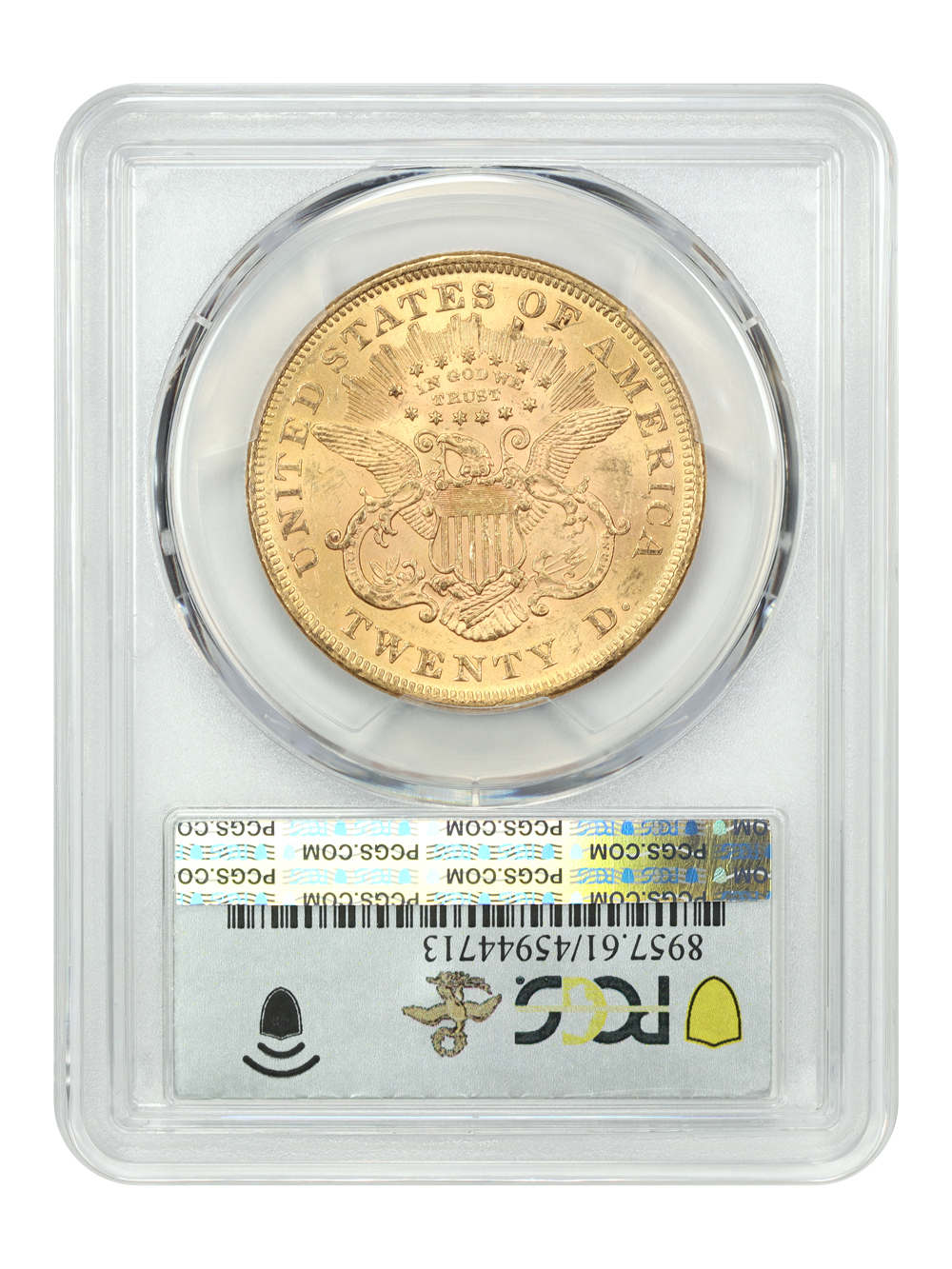 image for: 1870 $20  PCGS MS61