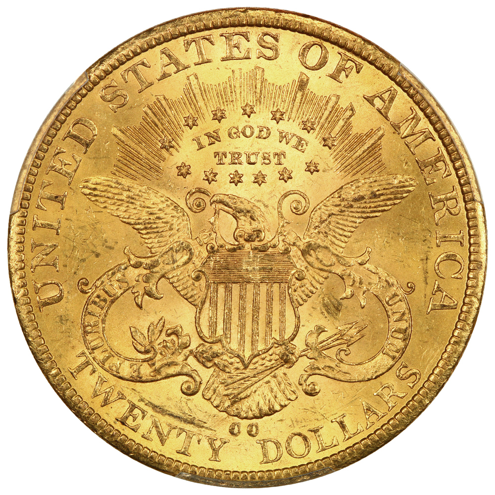 image for: 1885-CC $20  PCGS MS62