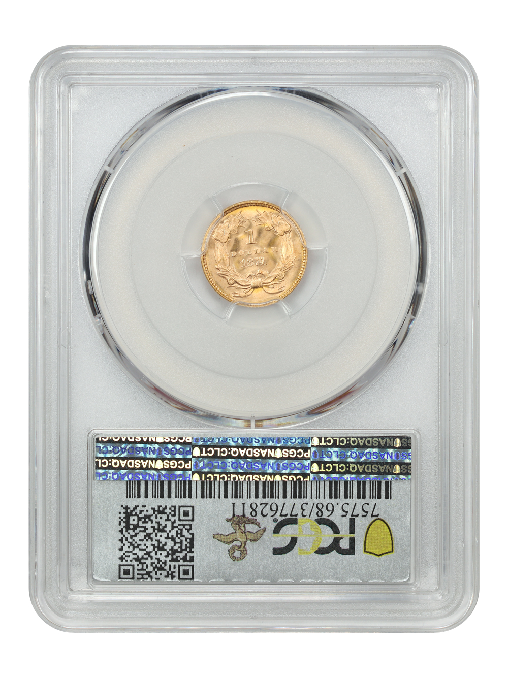 image for: 1874 G$1 PCGS MS68