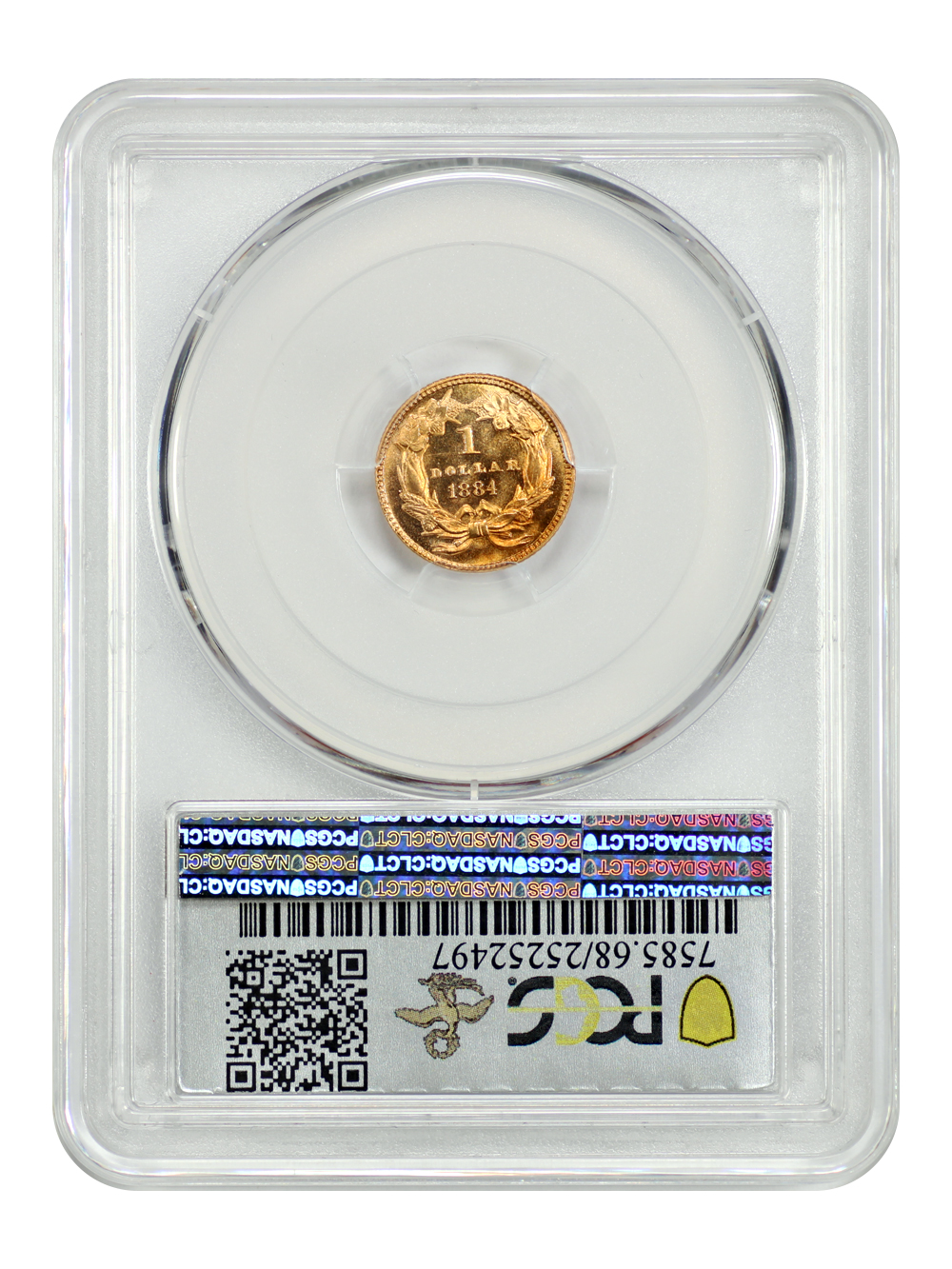 image for: 1884 G$1 PCGS MS68