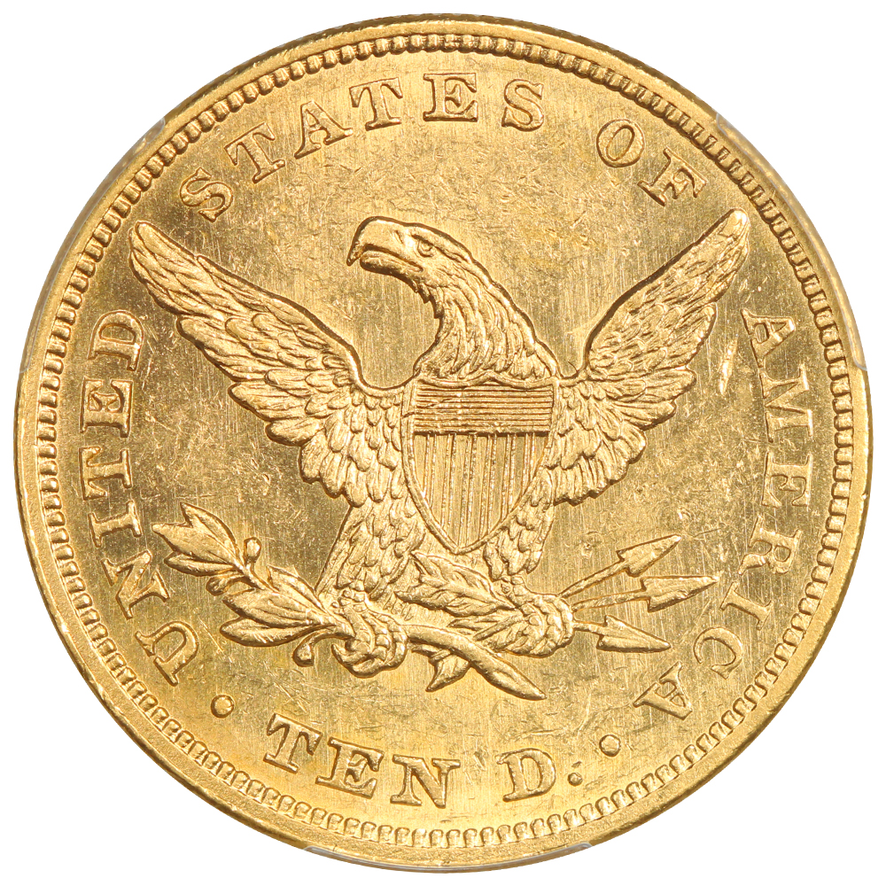image for: 1862 $10  PCGS MS61