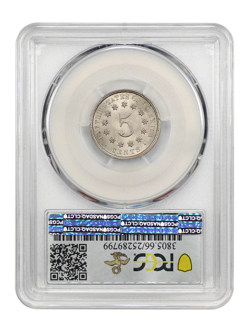 image for: 1876 5c PCGS MS66
