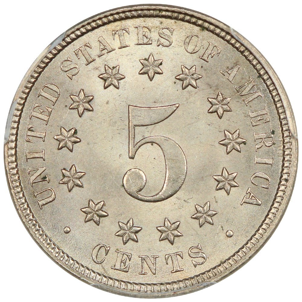 image for: 1876 5c PCGS MS66