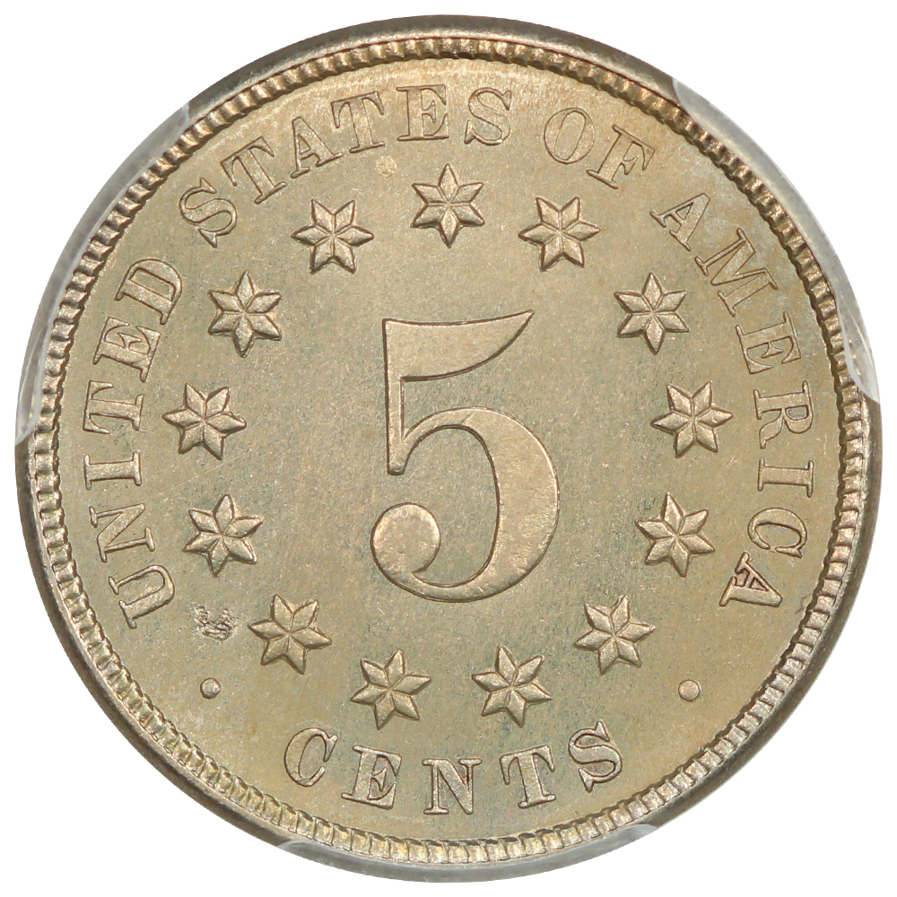 image for: 1880 5c PCGS MS65