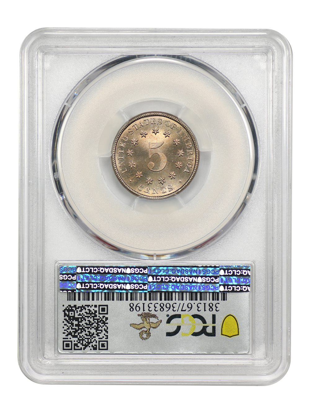 image for: 1883 Shield 5c PCGS MS67