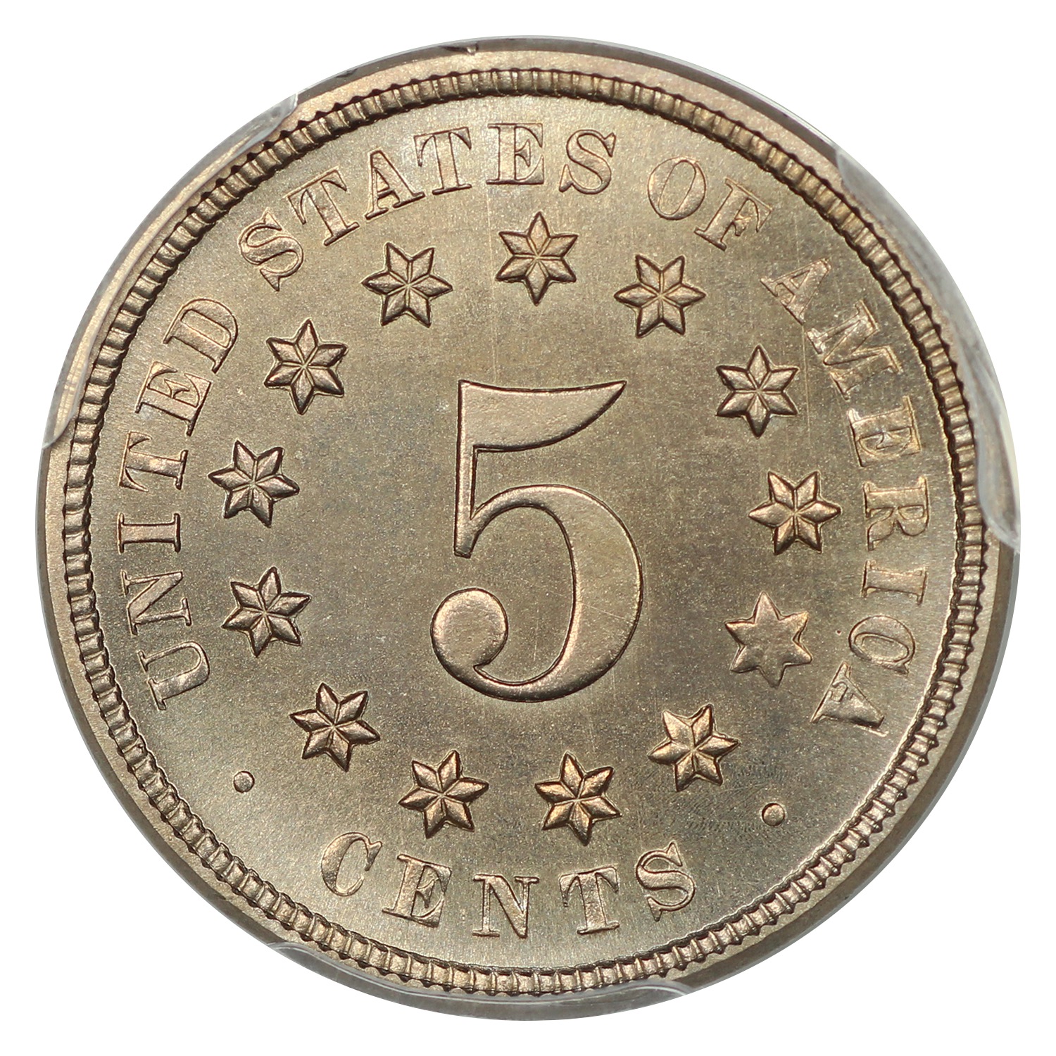 image for: 1874 5c PCGS PR67 CAM