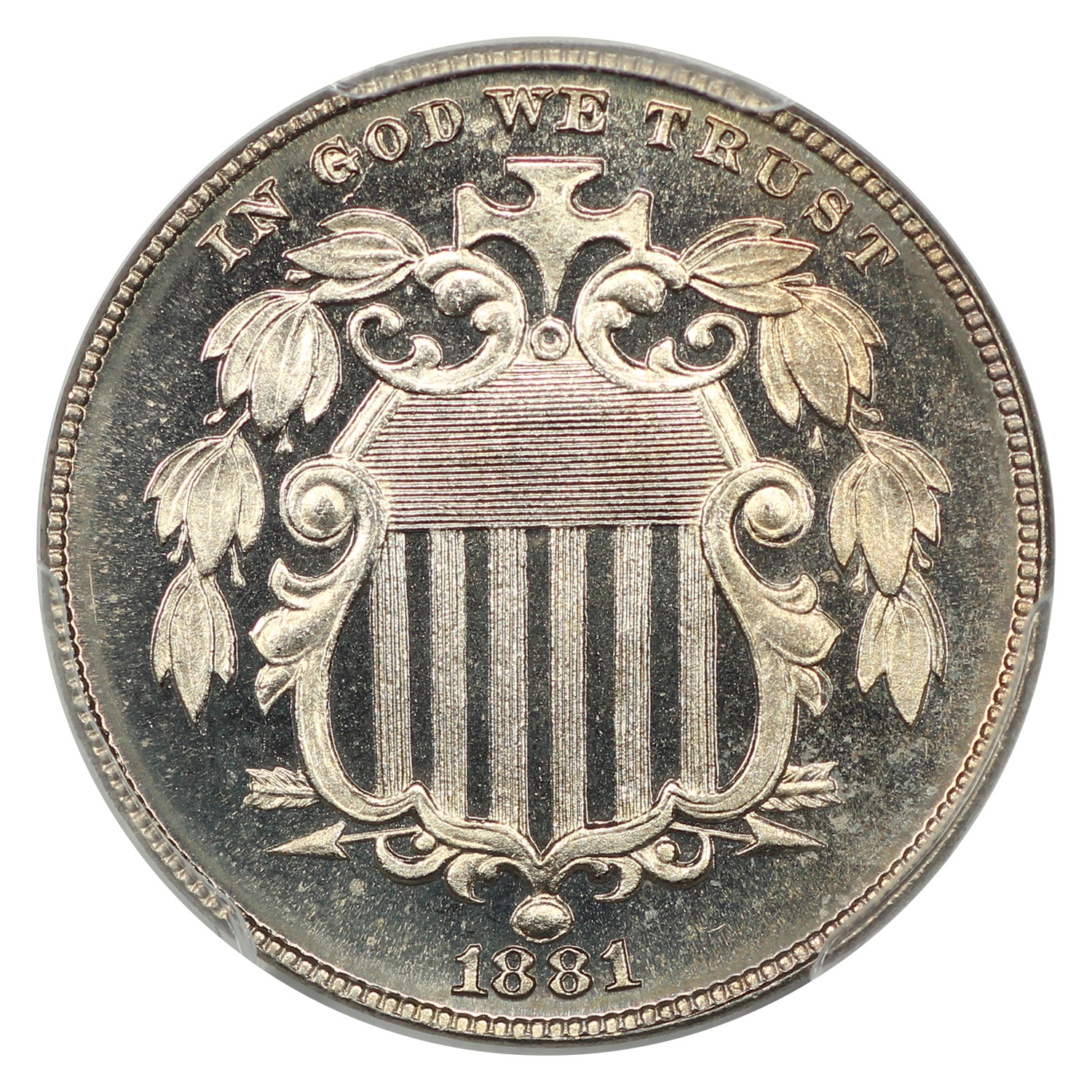 image for: 1881 5c PCGS PR67 CAM