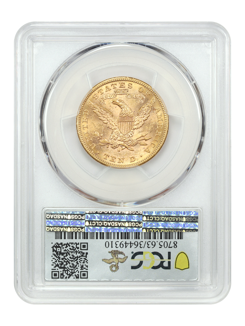 image for: 1884-S $10  PCGS MS63