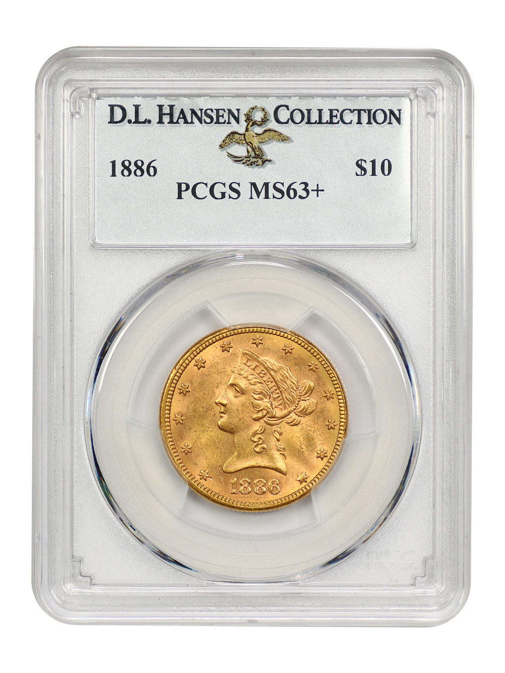 image for: 1886 $10 PCGS MS63