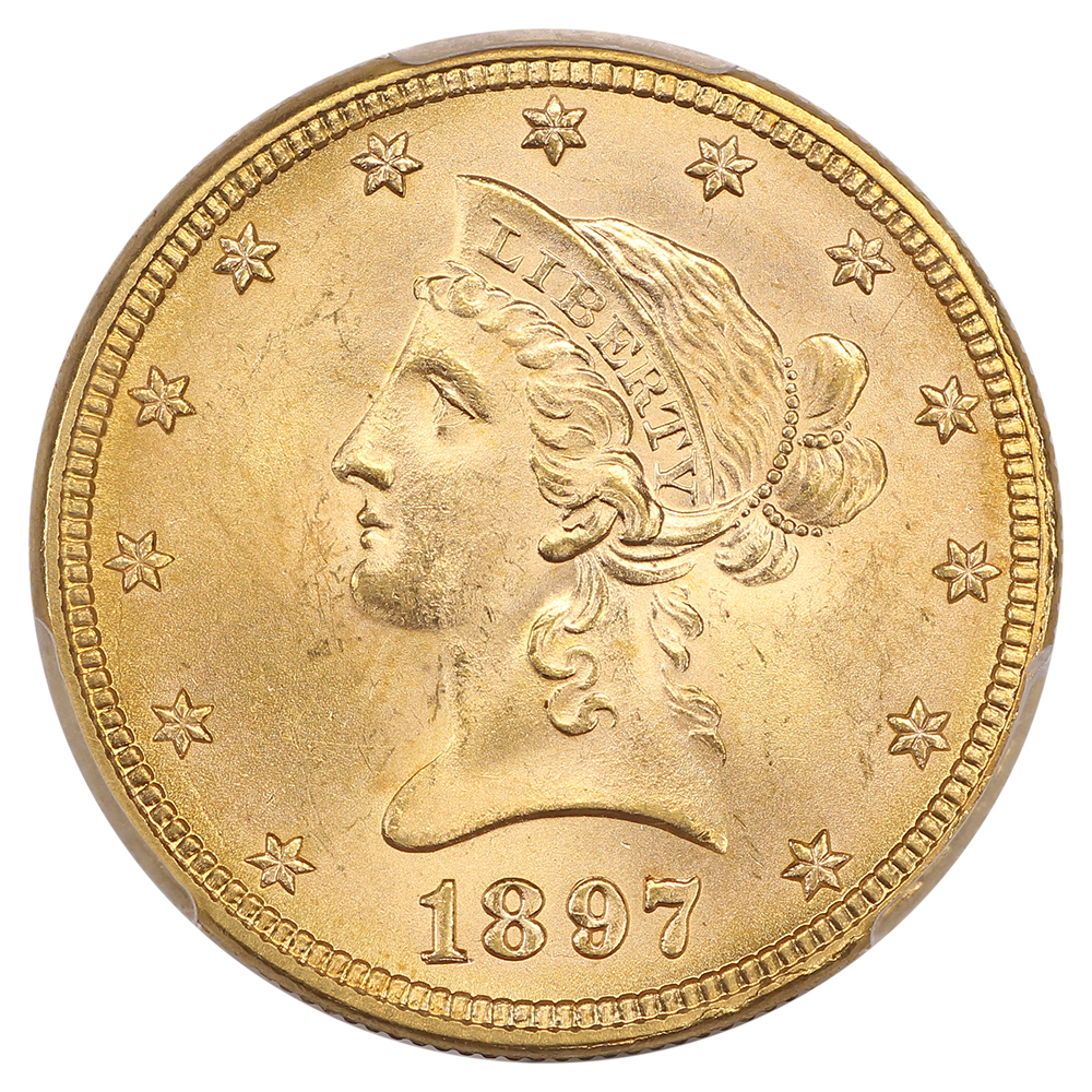 image for: 1897 $10 PCGS MS66