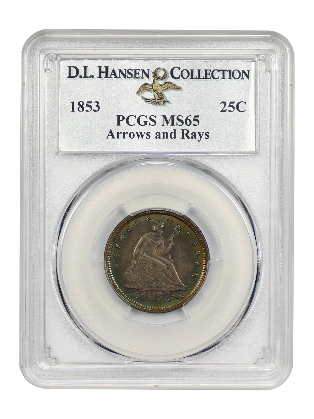 【うにまる】シーテッドリバティ 1853年/1858年/1876年 ¼ Dollar 