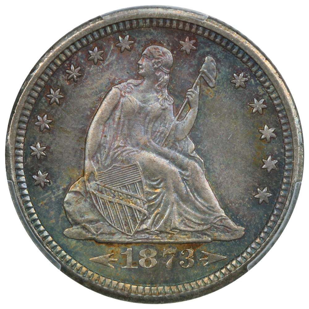 image for: 1873-S Arrows 25c PCGS MS65