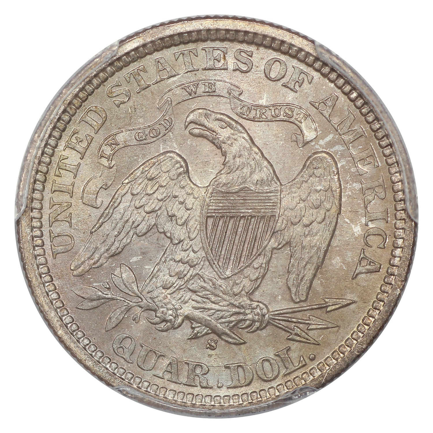 thumbnail for: 1874-S Arrows 25c PCGS MS65